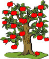 Apfel basteln, lernen