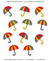 Regenschirm Arbeitsblatt