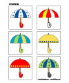 Regenschirm Memoryspiel