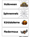 Halloween Wörter