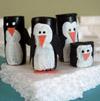 Pinguin basteln, lernen, und spielen