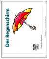 Regenschirm Vorlage