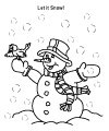 Schneemann Ausmalbild