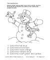 Schneemann Arbeitsblatt