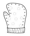 Handschuh Druckvorlage