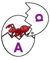 Eier ABC-Spiel