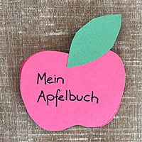 Mein Apfelbuch basteln fur Kinder - Apfel Lebenszyklus Mein Apfelbuch basteln fur Kinder - Apfel Lebenszyklus