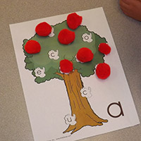 A wie Apfel Buchstaben A-Erkennungsspiel A wie Apfel Buchstaben A-Erkennungsspiel