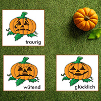 Kürbis-Gefühle erkennen und benennen fur Kinder Kürbis-Gefühle erkennen und benennen fur Kinder