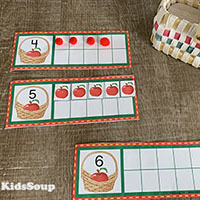 Apfelernte - Zahlenverstandnis - Lernspiel fur Kinder Apfelernte - Zahlenverstandnis - Lernspiel fur Kinder