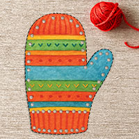 Handschuh – Mal- und Fädelspaß Handschuh – Mal- und Fädelspaß