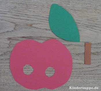 Apfel Bastelidee fur Kindergarten