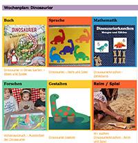 Dinosaurier Wochenplan und Ideen fur Kindergarten