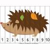 Igel - Zahlenpuzzle 1-10 fur Kinder