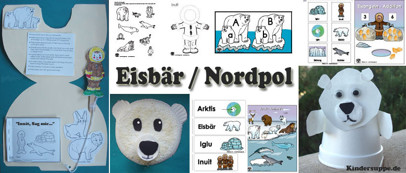 Projekt Eisbär und Arktis basteln und Spielideen fur Kindergarten und Kita