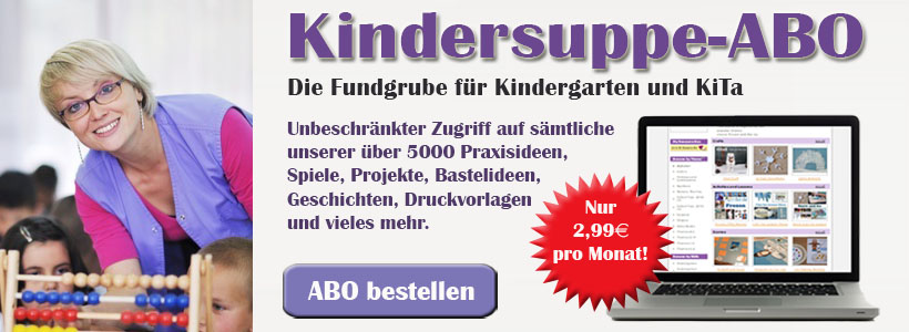 Kindersuppe-ABO bestellen Nur 2.99€ per Monat!