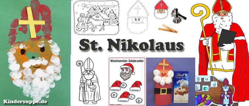 St. Nikolaus Ideen, Gedichte, Spiele für Kindergarten und Kita