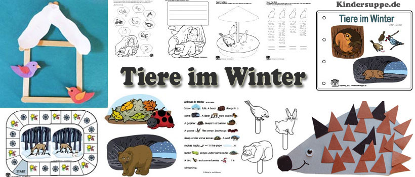 Tiere im Winter: Ideen und Spiele für Kindergarten und Kita