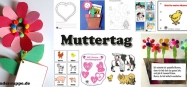 Muttertag Basteln und Spielen Ideen für Kindergarten und Kita