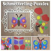Schmetterling-Puzzlespiel fur Kindergarten