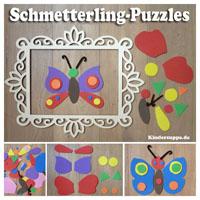 Schmetterling-Puzzlespiel fur Kindergarten