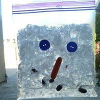 Schneemann in der Tüte – Experiment fur Kinder 