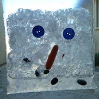 Schneemanngesicht - Forschen und Entdecken Kindergarten
