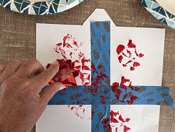 Schleifen-Druckkunst - gestalten mit Kinder