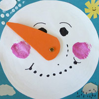 Schneemann-Wetter Bastelideen fur Kindergarten