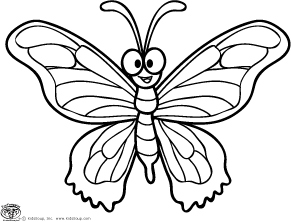 Butterfly coloring page_0