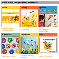 Bienen - Wochenplan fur die Vorschule, Kita, Krippe, Kindergarten