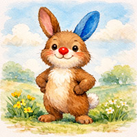 Der Hase mit der roten Nase - Bewegung & Gefühle - Aktivität