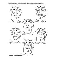 Mäuse-Farbwörter Mäuse-Farbwörter