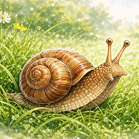 Die Schnecke kriecht Fingerspiel
