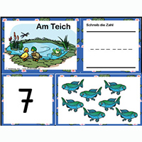 Am Teich Zahlen- und Mengenspiel