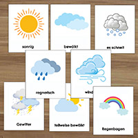 Wetter - Wortschatzkarten und Aktivitäten Wetter - Wortschatzkarten und Aktivitäten