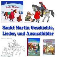 Sankt Martin Geschichte, Lieder, und Ausmalbilder ...