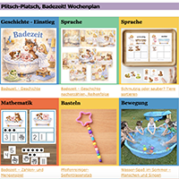 Plitsch-Platsch, Badezeit! Wochenplan Plitsch-Platsch, Badezeit! Wochenplan