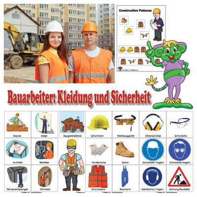 Bauarbeiter - lernen und spielen Kindergarten