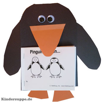 Pinguin basteln fur Kindergarten
