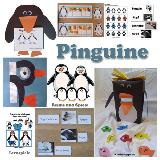 Pinguin ideen und spiele fur Kindergarten