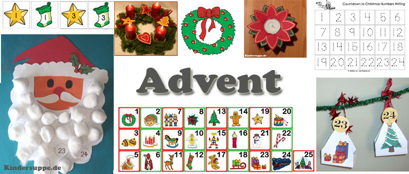 Advent und Adventskalender Ideen fur Kindergarten und Kita