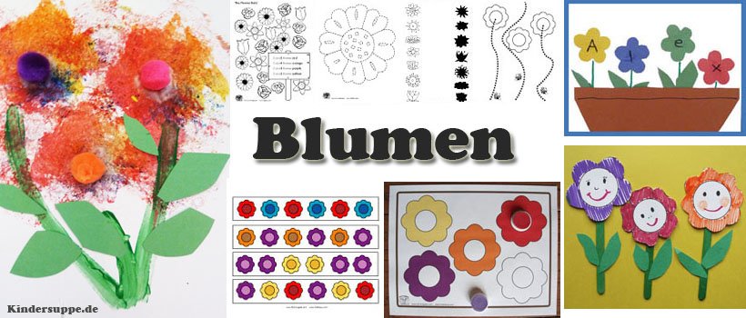 Kindergarten Ideen zum Projekt und Thema Blumen und Pflanzen