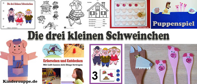 Projekt Die Drei Kleinen Schweinchen Ideen Fur Kindergarten Und Kita Kindersuppe Abo