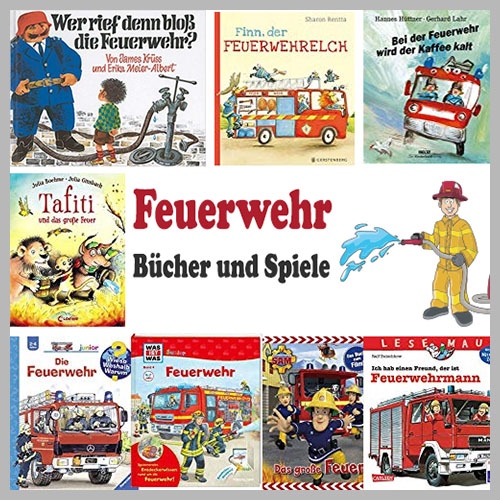 Feuerwehr Bücher für Kinder und Kindergarten