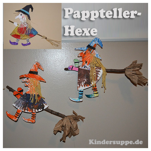 Hexe Bastelidee fur Kinder