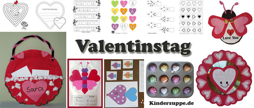 Valentinstag Ideen für Kindergarten und Kita