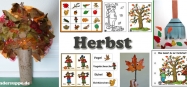 Projekt Herbst Ideen zum Basteln und Spiele fur Kindergarten und Kita