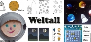 Weltall Basteln und Spiel-Ideen fur Kindergarten und Kita